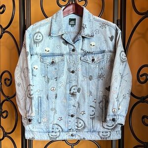 WILD FABLE Wild Graffiti Jean Jacket